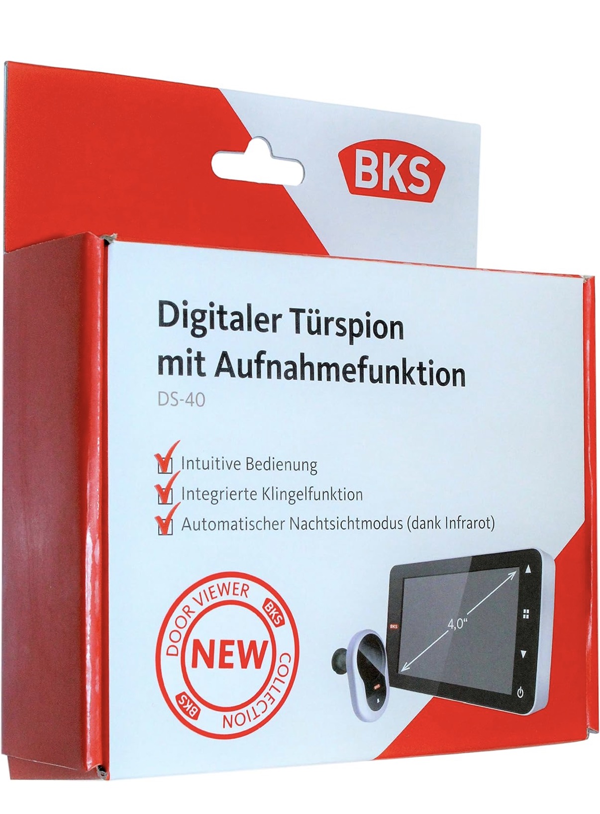 Verpackung des digitalen BKS DS-40 Türspions