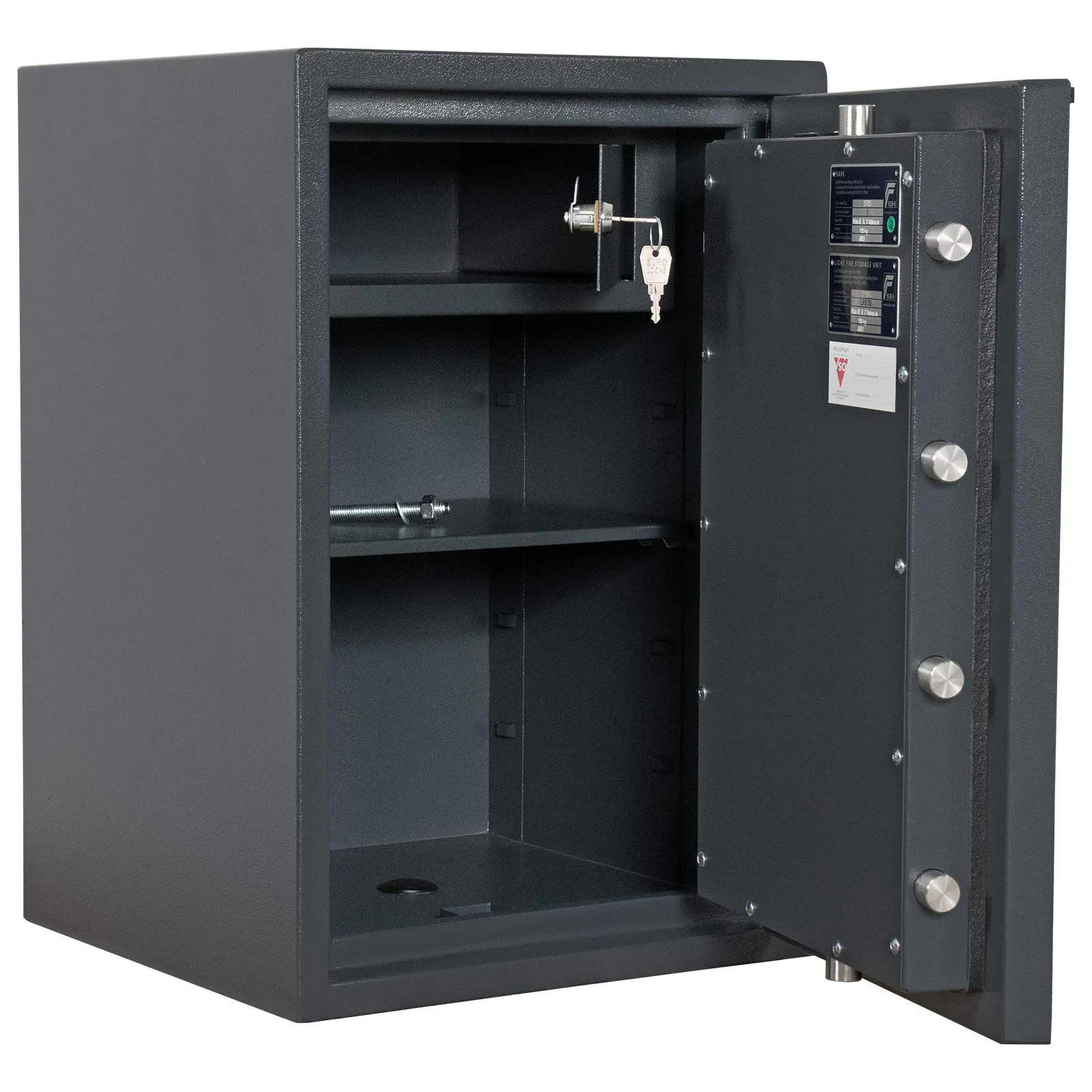 Rottner Atlas Fire 65 Elektronikschloss Anthrazit T05665 – Innenansicht
