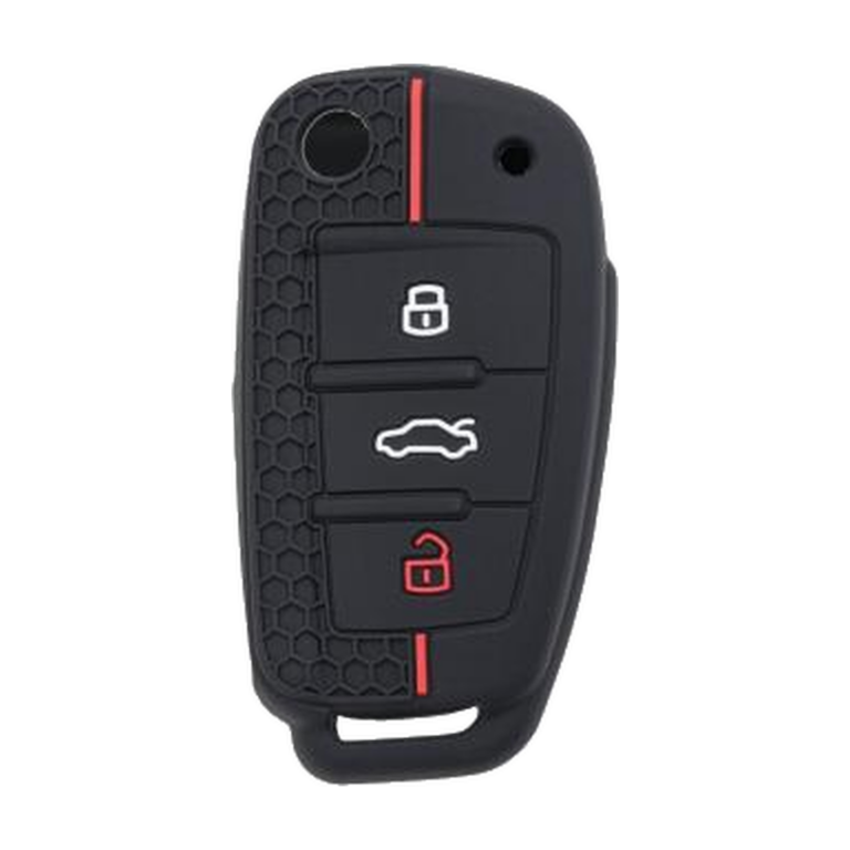 Silikon-Schlüsselhülle von Silca CVAU3B01, geeignet für Audi, 3 Tasten – Produktfoto