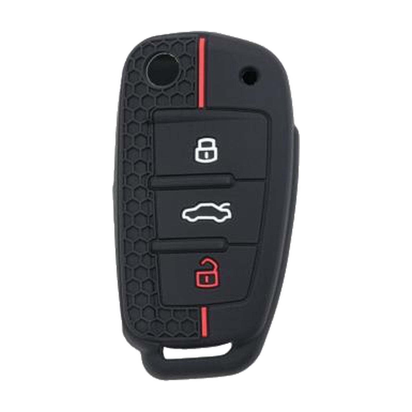 Silikon-Schlüsselhülle von Silca CVAU3B01, geeignet für Audi, 3 Tasten – Produktfoto
