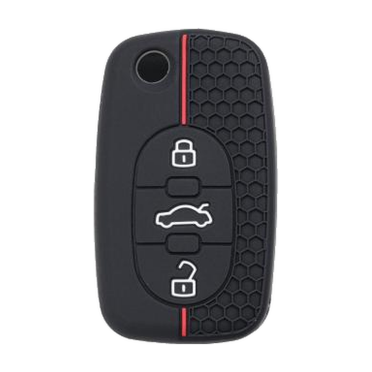 Silikon-Schlüsselhülle von Silca CVAU3B02, geeignet für Audi, 3 Tasten – Produktfoto