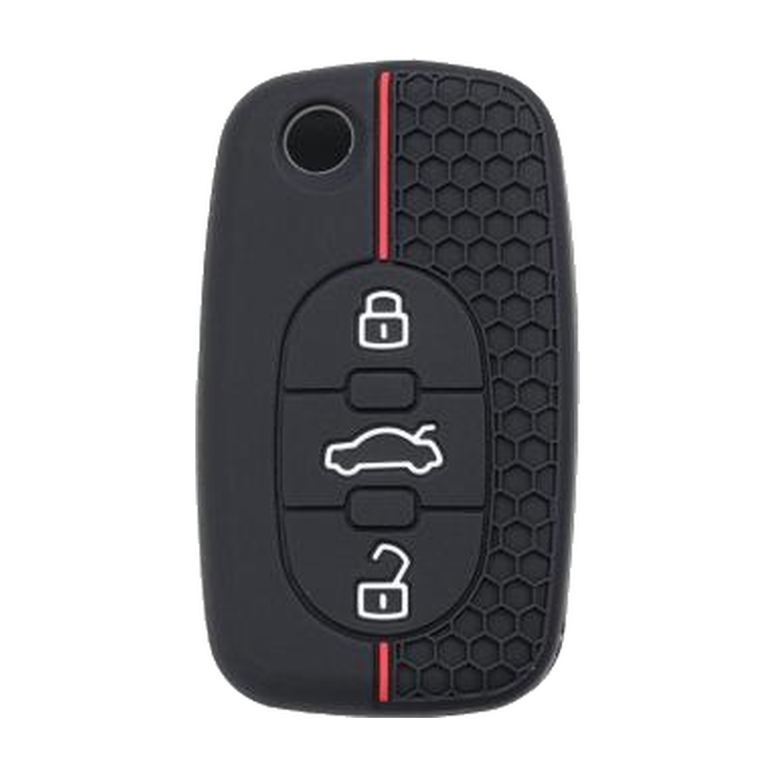 Silikon-Schlüsselhülle von Silca CVAU3B02, geeignet für Audi, 3 Tasten – Produktfoto