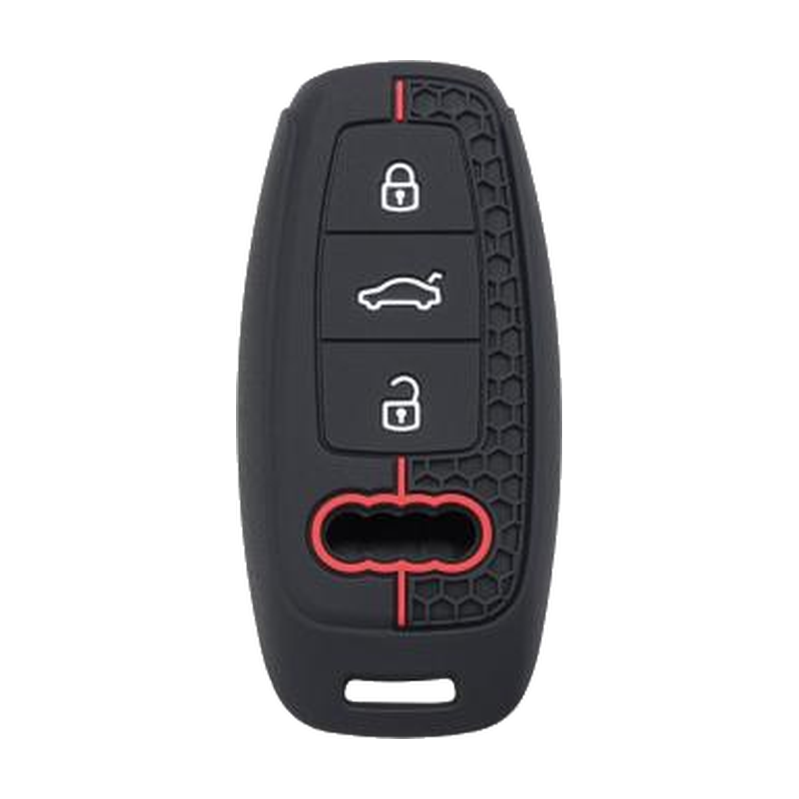 Silikon-Schlüsselhülle von Silca CVAU3B04, geeignet für Audi, 3 Tasten – Produktfoto