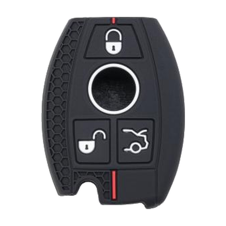 Silikon-Schlüsselhülle von Silca CVMB3B01, geeignet für Mercedes, 3 Tasten – Produktfoto