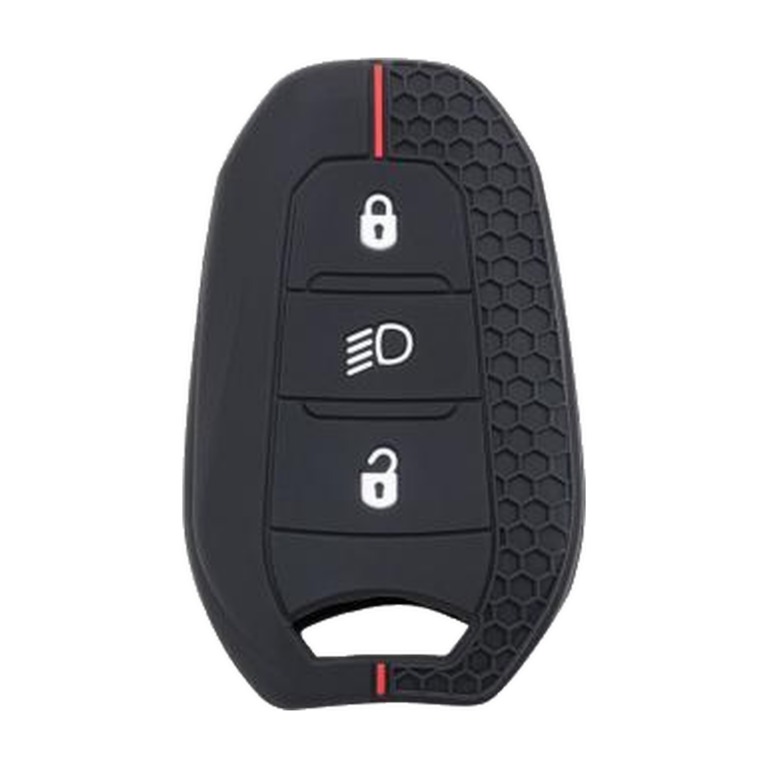 Silikon-Schlüsselhülle von Silca CVPE3B02, geeignet für Citroën / Peugeot, 3 Tasten – Produktfoto