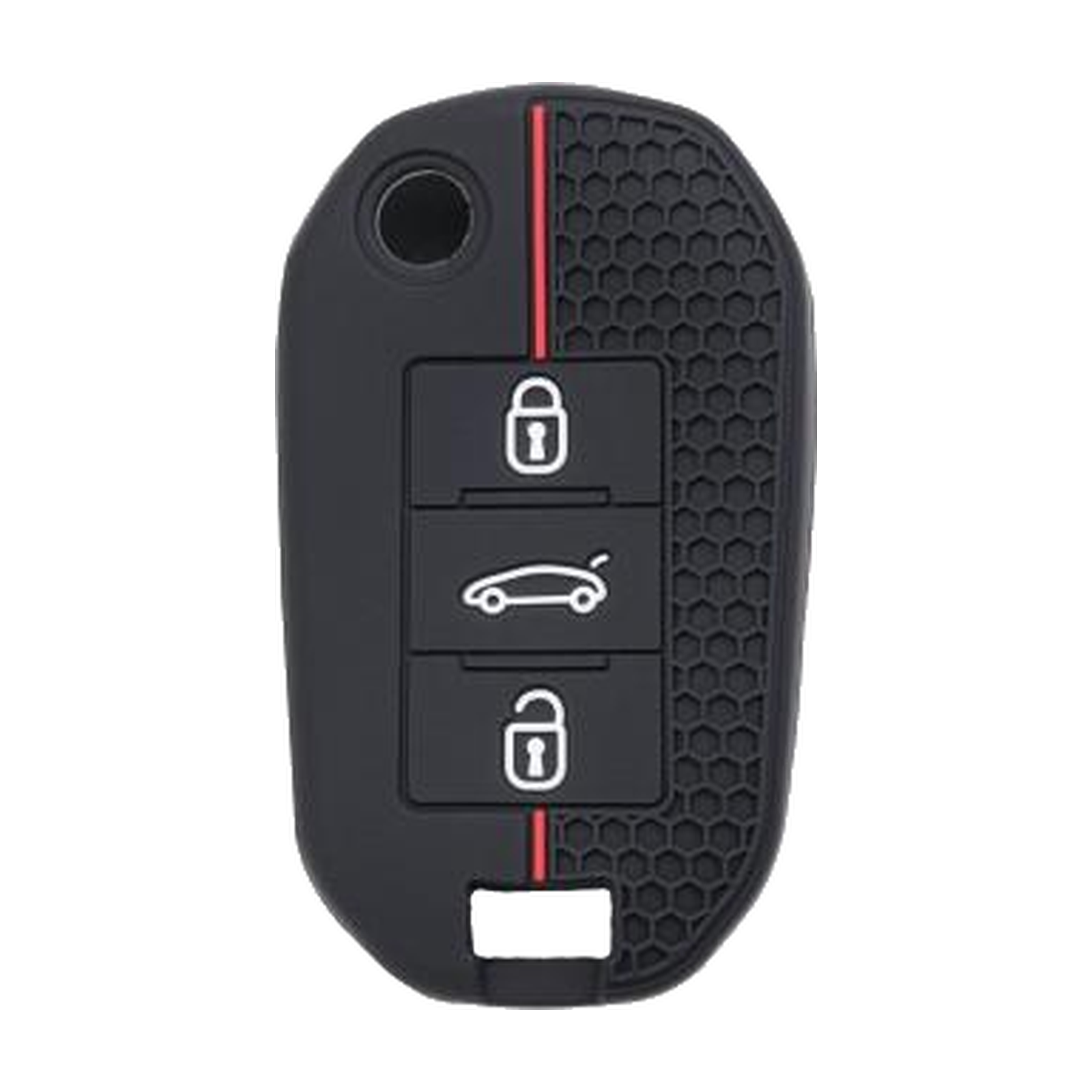 Silikon-Schlüsselhülle von Silca CVPE3B03, geeignet für Citroën / Peugeot, 3 Tasten – Produktfoto