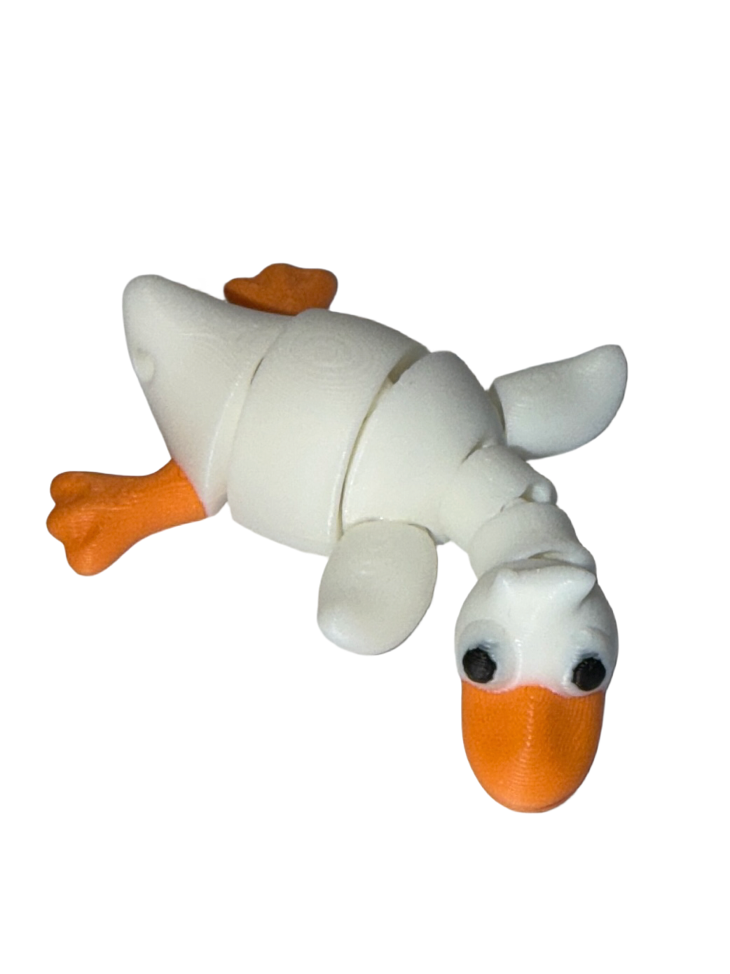 3D-Schlüsselanhänger Ente weiß – Originalproduktfoto, Made in Germany