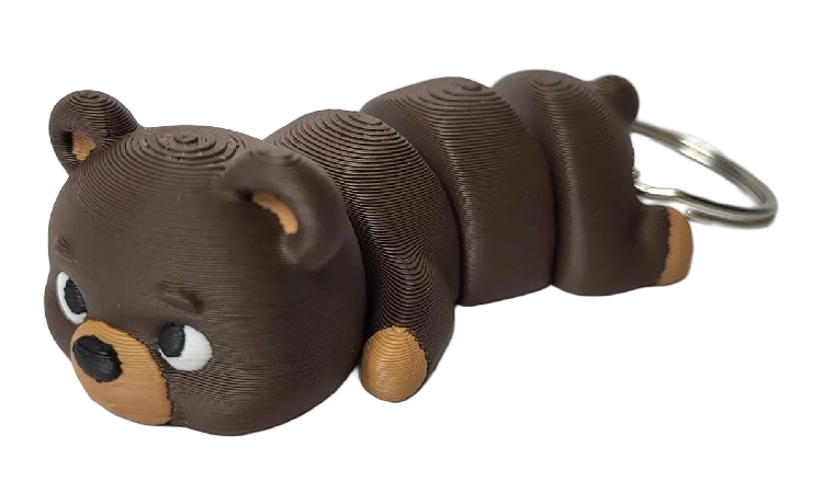 3D-Schlüsselanhänger Bär – Originalproduktfoto, Made in Germany