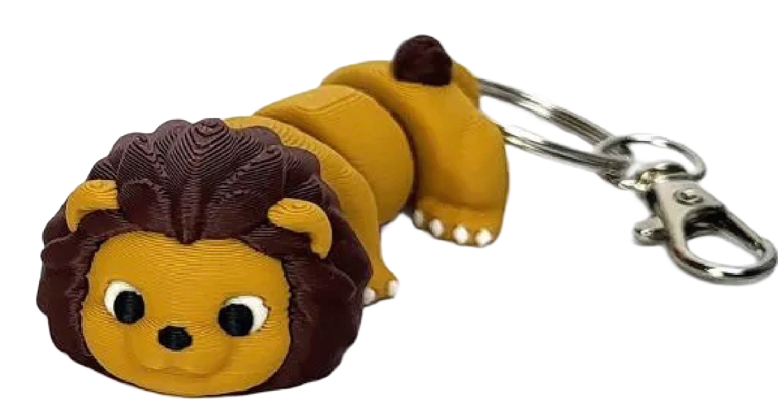3D-Schlüsselanhänger Löwe – Originalproduktfoto, Made in Germany