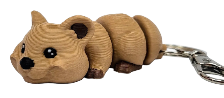 3D-Schlüsselanhänger Quokka – Originalproduktfoto, Made in Germany