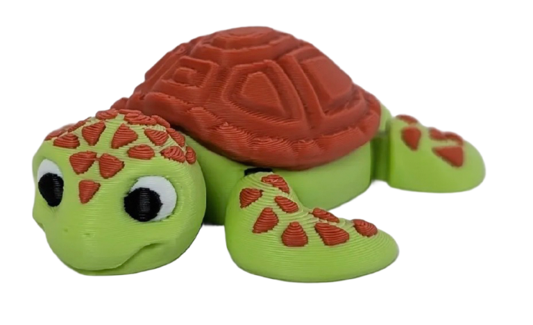 3D-Schlüsselanhänger Schildkröte – Originalproduktfoto, Made in Germany