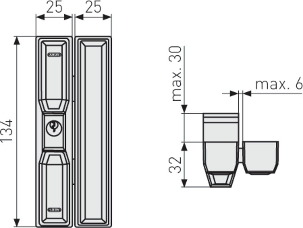 ABUS Fenstersicherung FTS88 weiss – Produktdetail