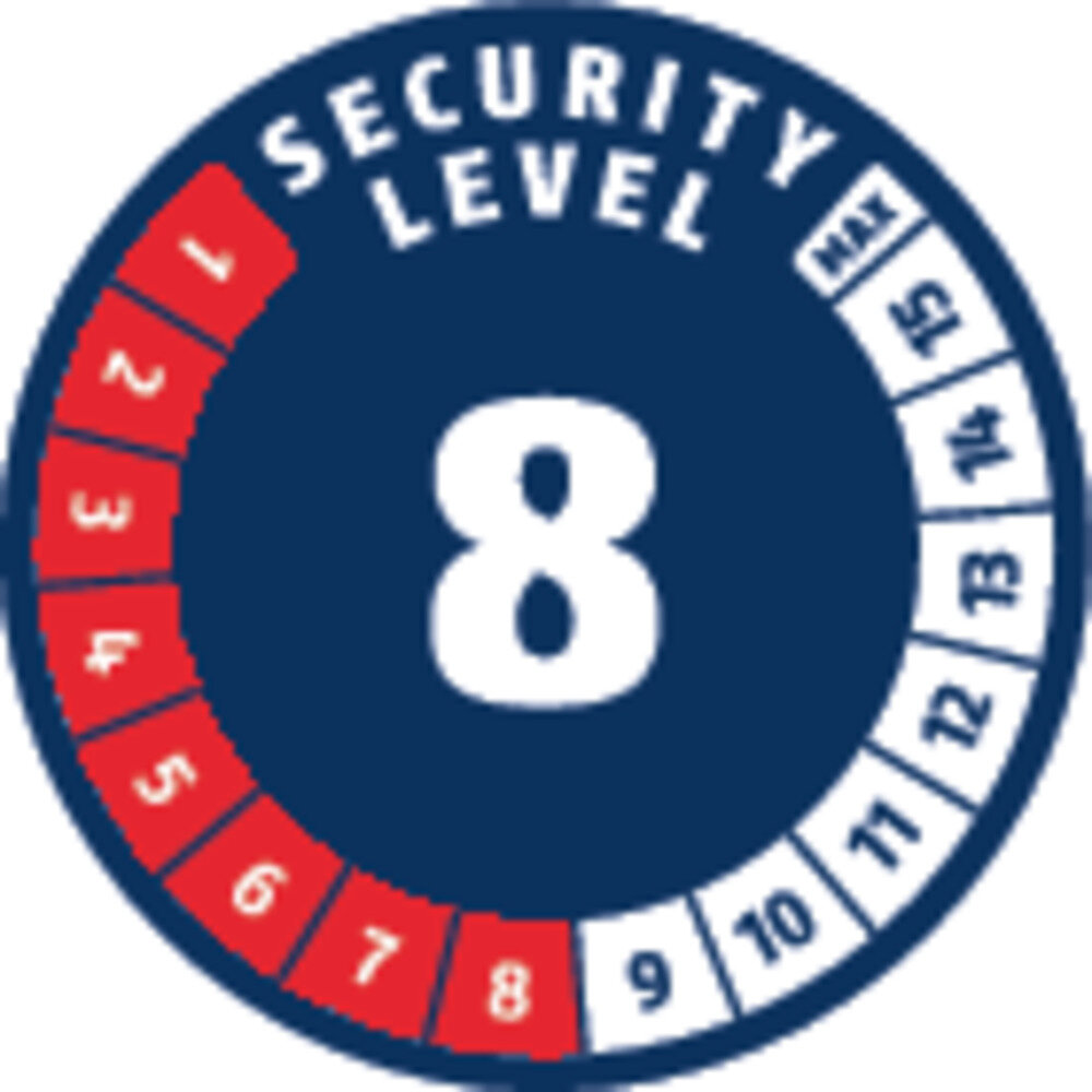 ABUS Kettenschloss YARDO 7807F/110 black - Fingerprint – Produktdetail