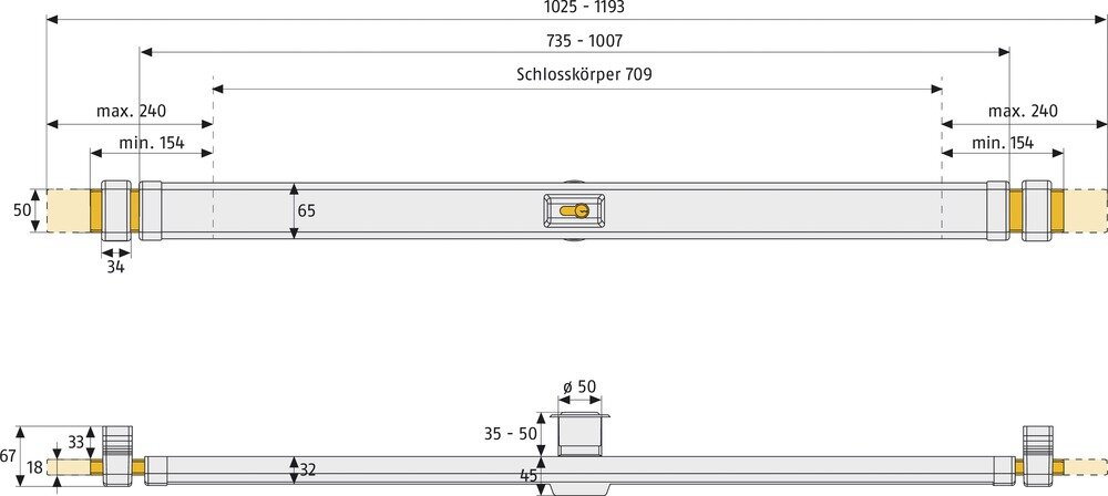 ABUS Panzerriegel PR2600 in weiss – Produktdetail