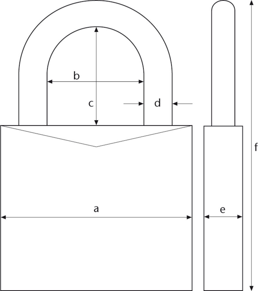 ABUS Vorhangschloss 64TI/60 TITALIUM – Produktdetail