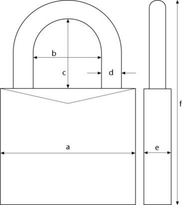 ABUS Vorhangschloss 70IB/45 Ecolution mit 2 Schlüssel – Produktdetail