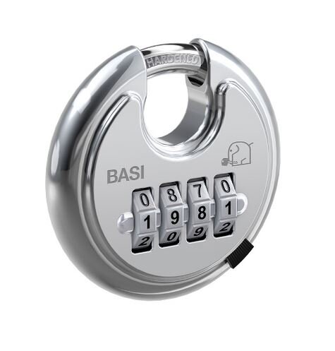 BASI Diskusschloss , Zahlenschloss RVS 610Z - 70 mm
