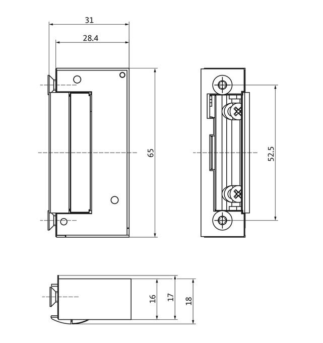 BKS Türöffner ET8 A, GU BKS 6-35804-01 ohne mechanische Entriegelung – Produktdetail