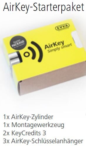 EVVA AirKey Starter-Set Knaufzylinder einseitig kontrolliert – Produktdetail