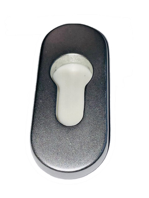 Kleberosette oval 7,5mm- PZ gelocht in F1