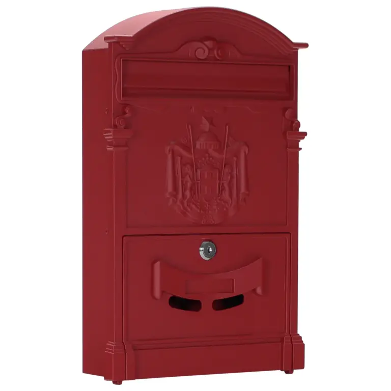 Rottner Briefkasten Ashford rot – Ansicht 1