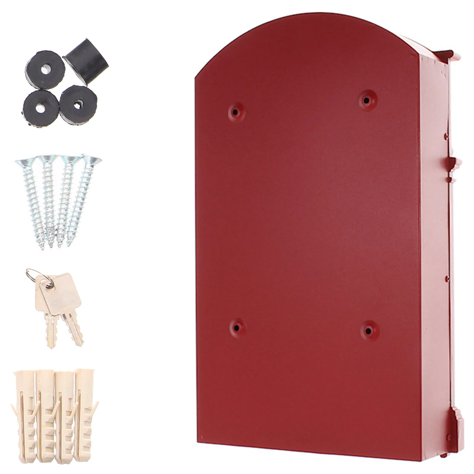 Rottner Briefkasten Ashford rot – Ansicht 4