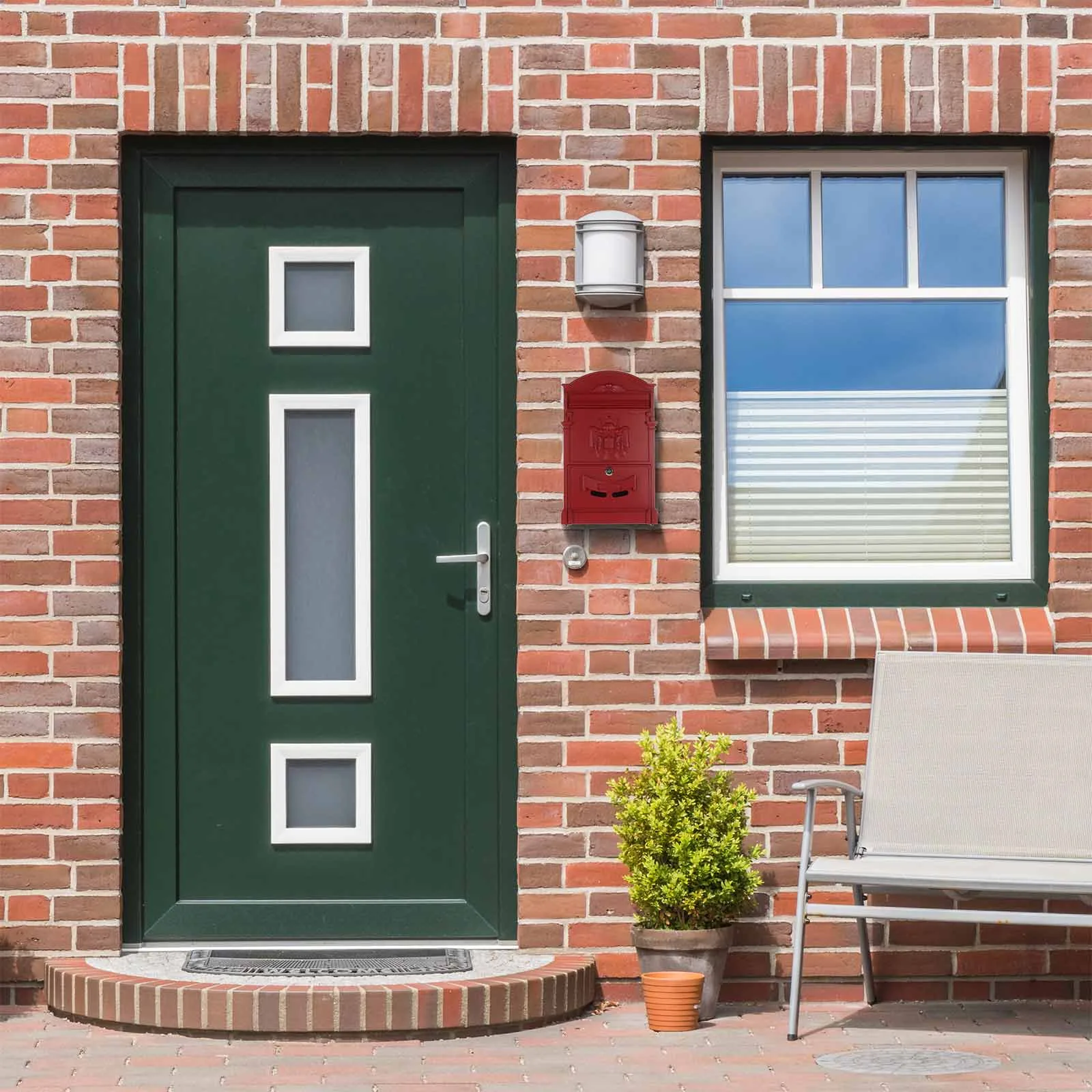 Rottner Briefkasten Ashford rot – Ansicht 5