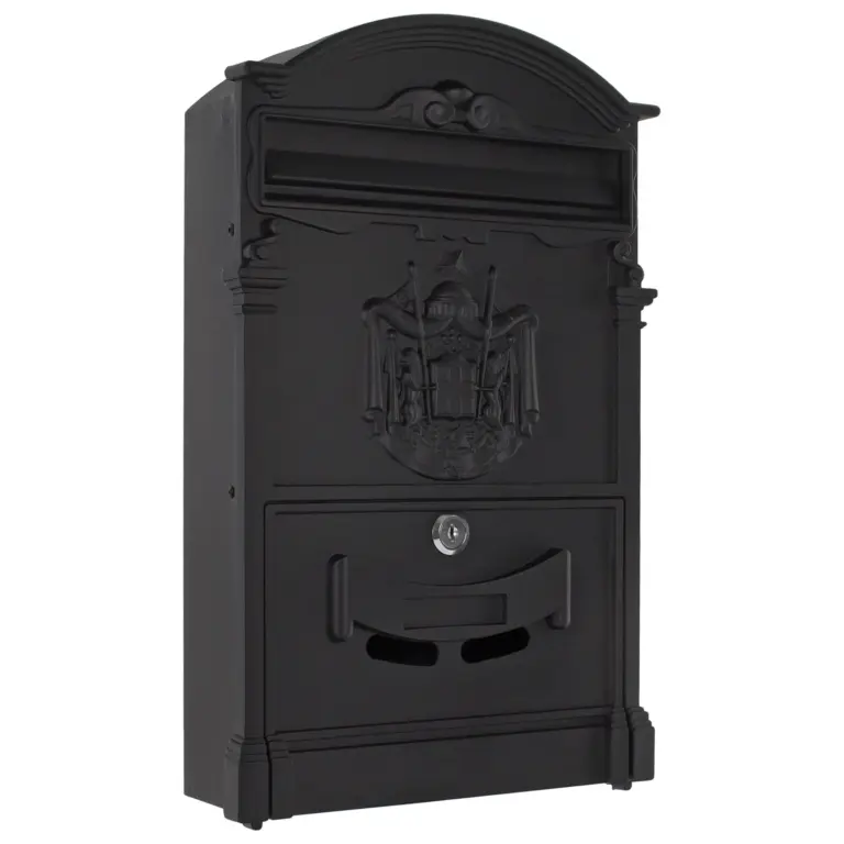 Rottner Briefkasten Ashford schwarz – Ansicht 1