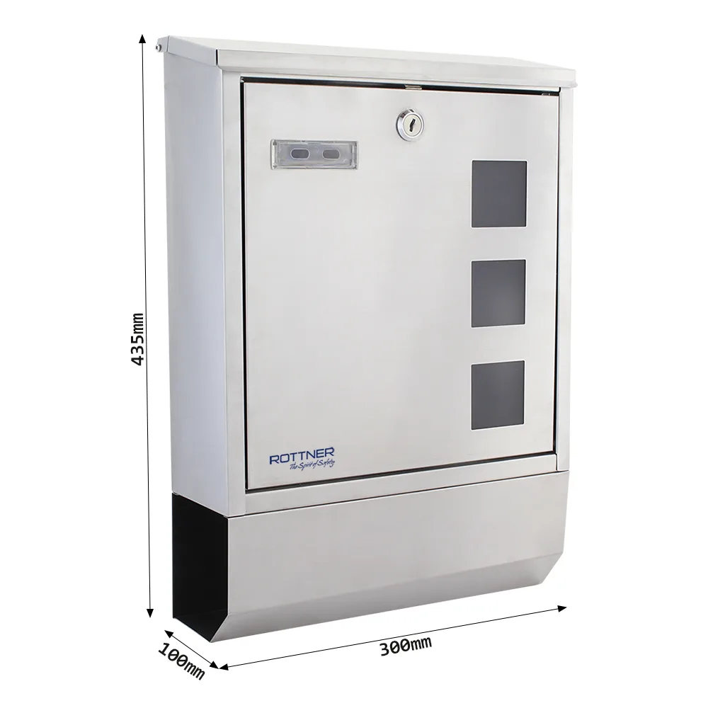 Rottner Briefkasten Corto Inox – Ansicht 3