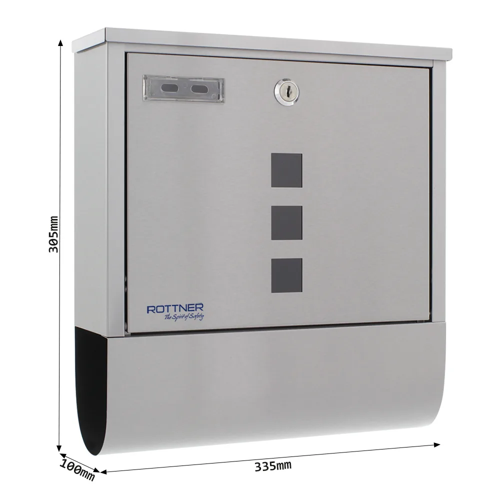 Rottner Briefkasten Costa Inox – Ansicht 4