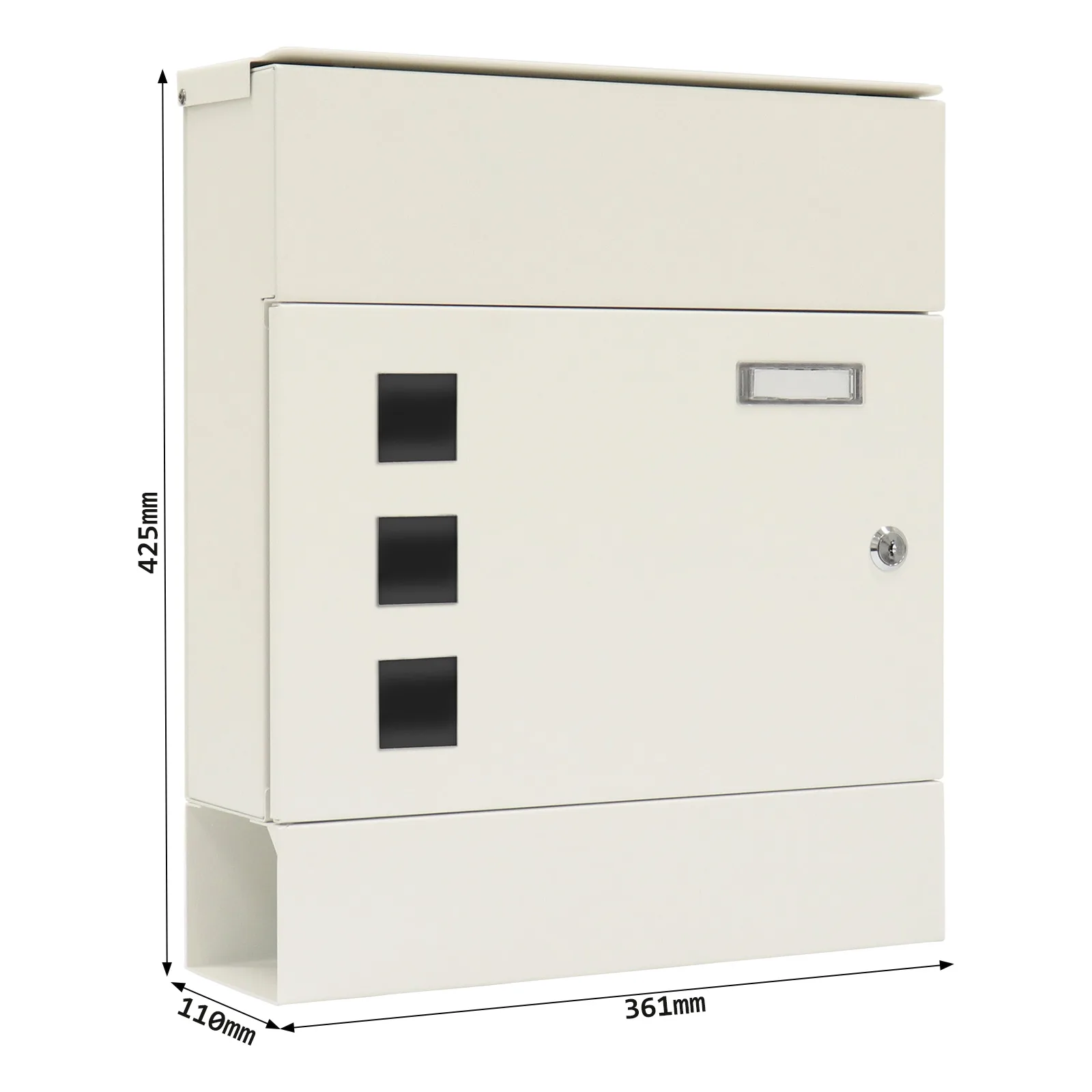 Rottner Briefkasten Globe weiss – Ansicht 4