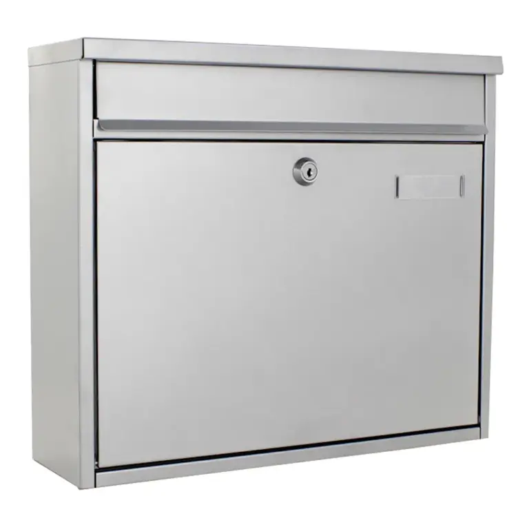 Rottner Briefkasten Hochhaus II silber – Ansicht 1