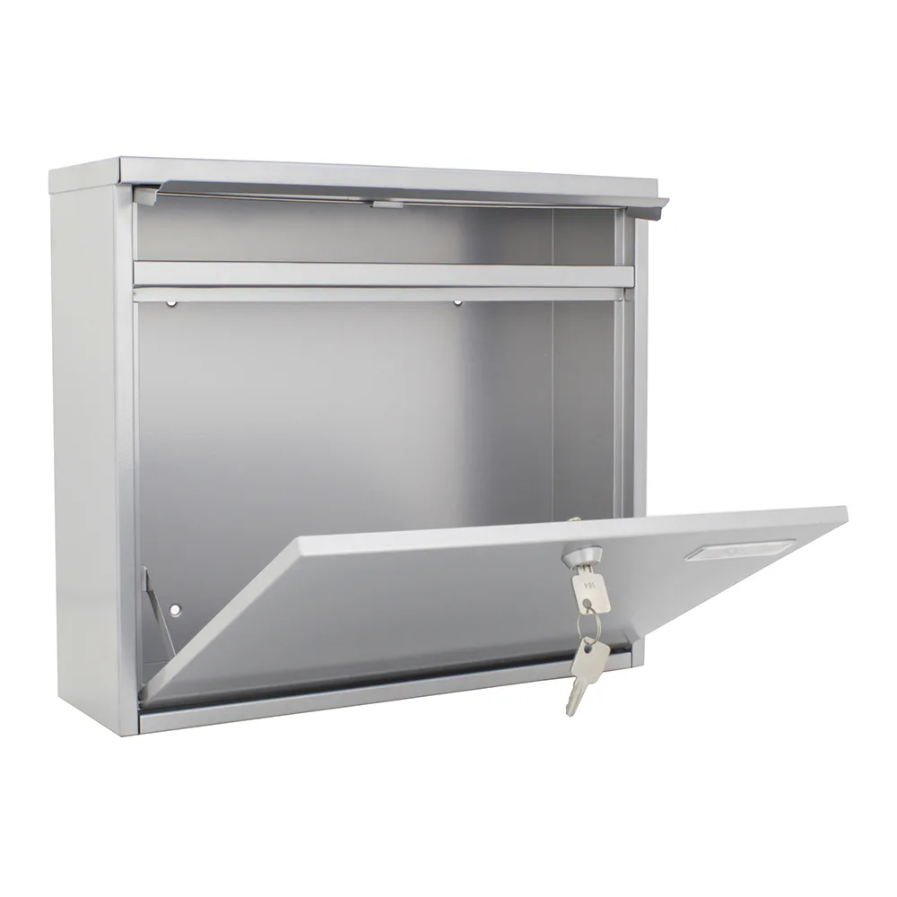 Rottner Briefkasten Hochhaus II silber – Ansicht 2