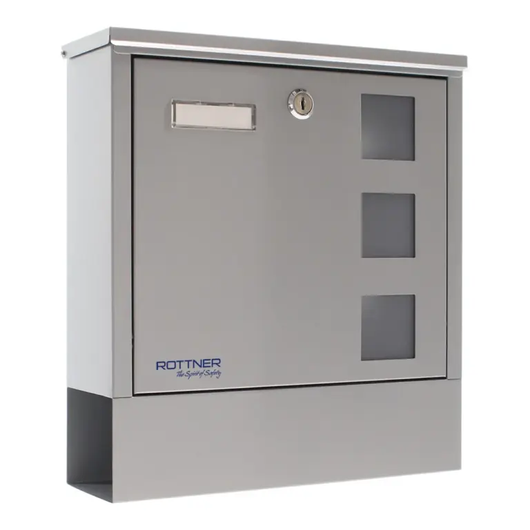 Rottner Briefkasten Lago Silver – Ansicht 1