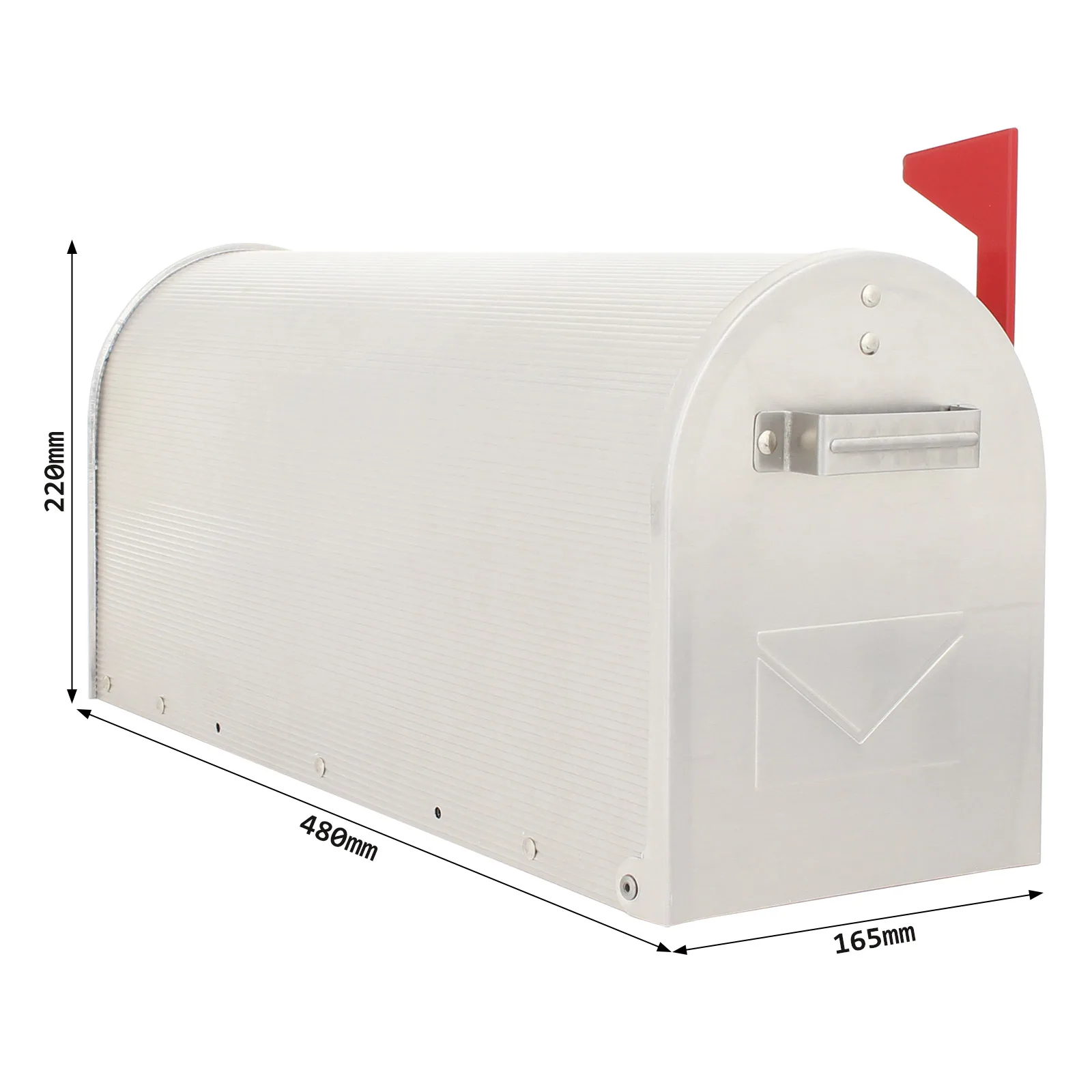 Rottner Briefkasten Mailbox ALU silber – Ansicht 4