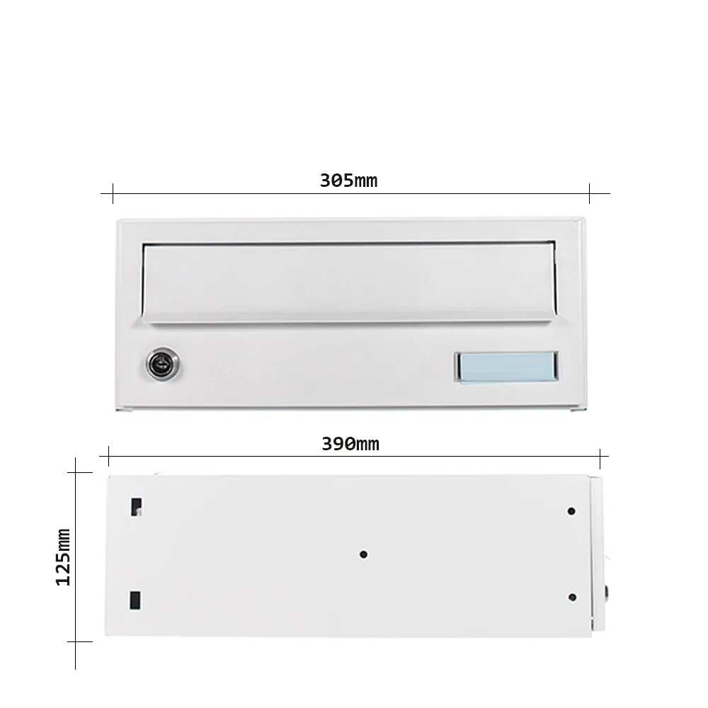 Rottner Briefkasten Modul ELM MZ weiß – Ansicht 3