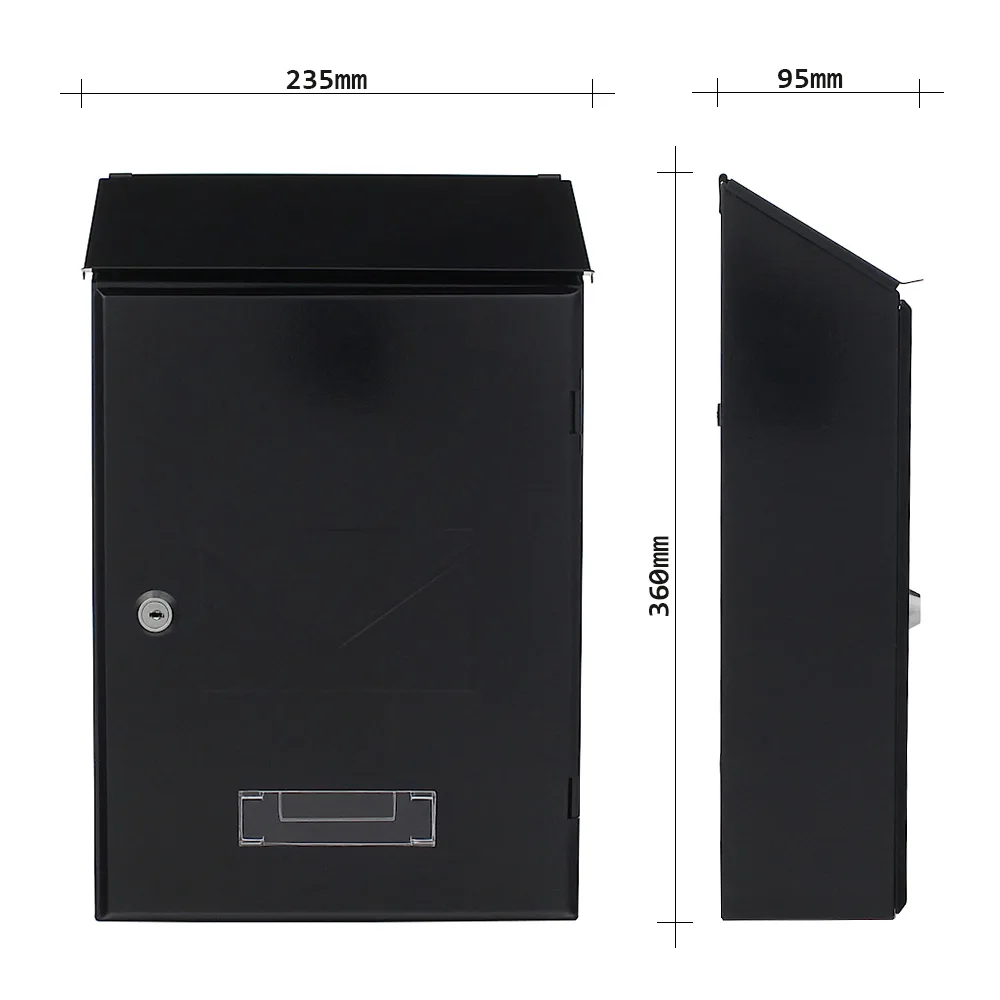 Rottner Briefkasten Pisa anthrazit – Ansicht 4