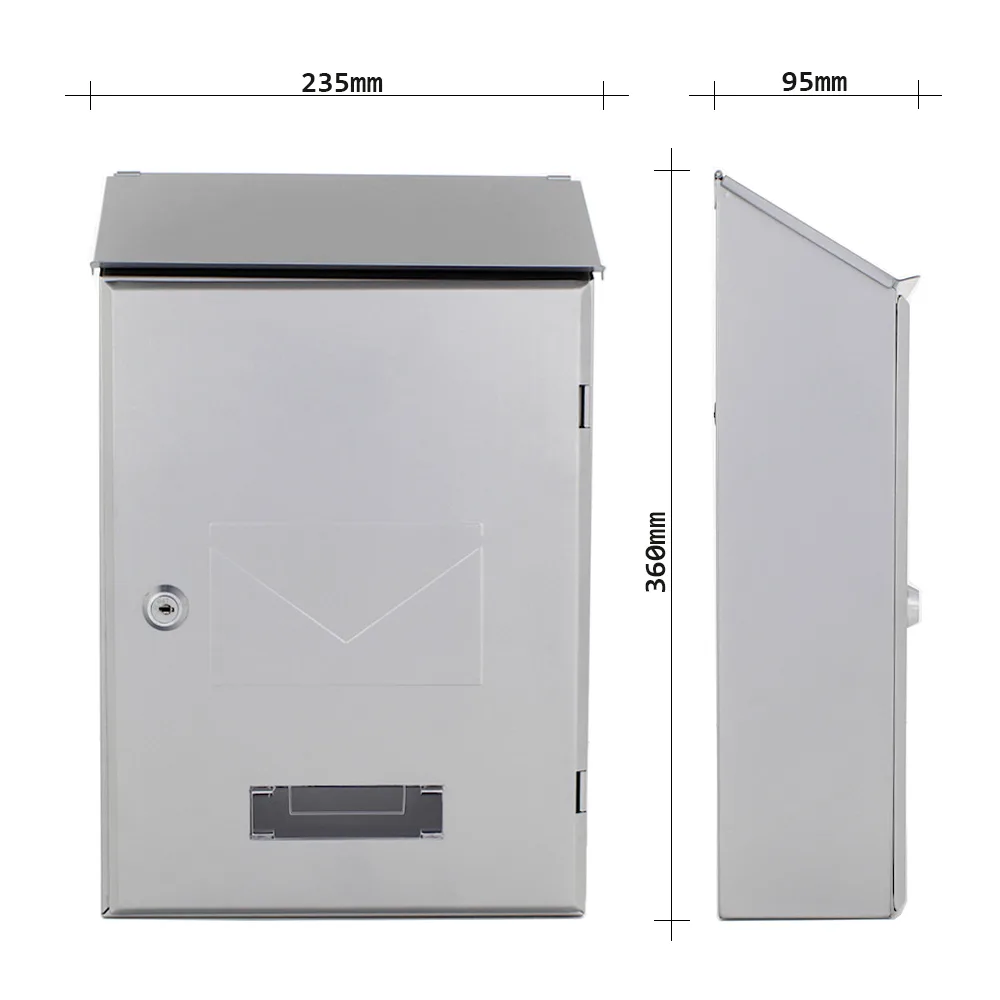Rottner Briefkasten Pisa silber – Ansicht 4