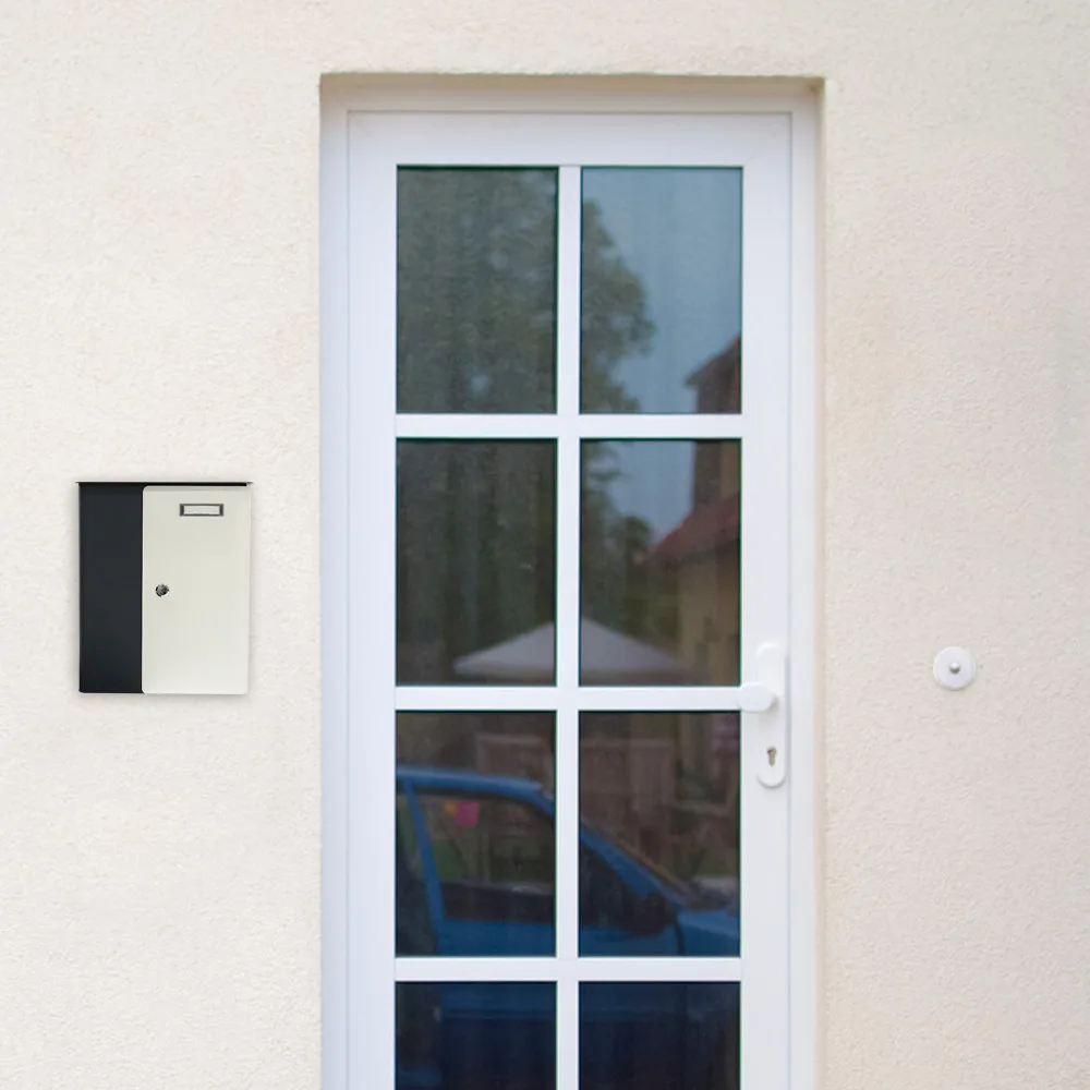Rottner Briefkasten Splashy anthrazit weiß – Ansicht 7
