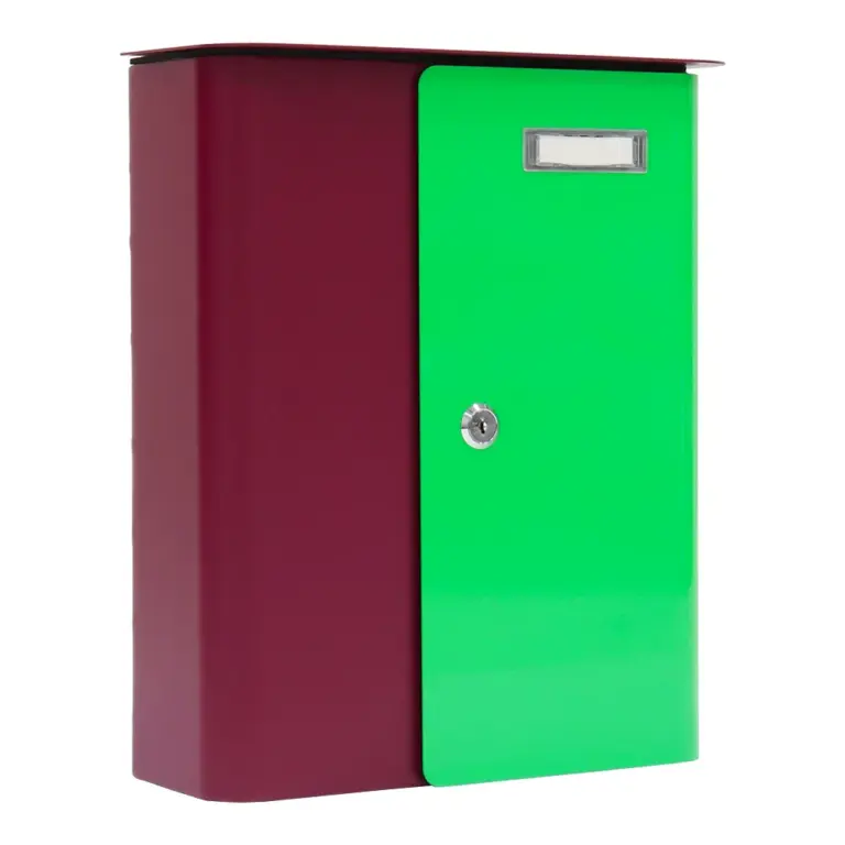 Rottner Briefkasten Splashy berry neongrün – Ansicht 1