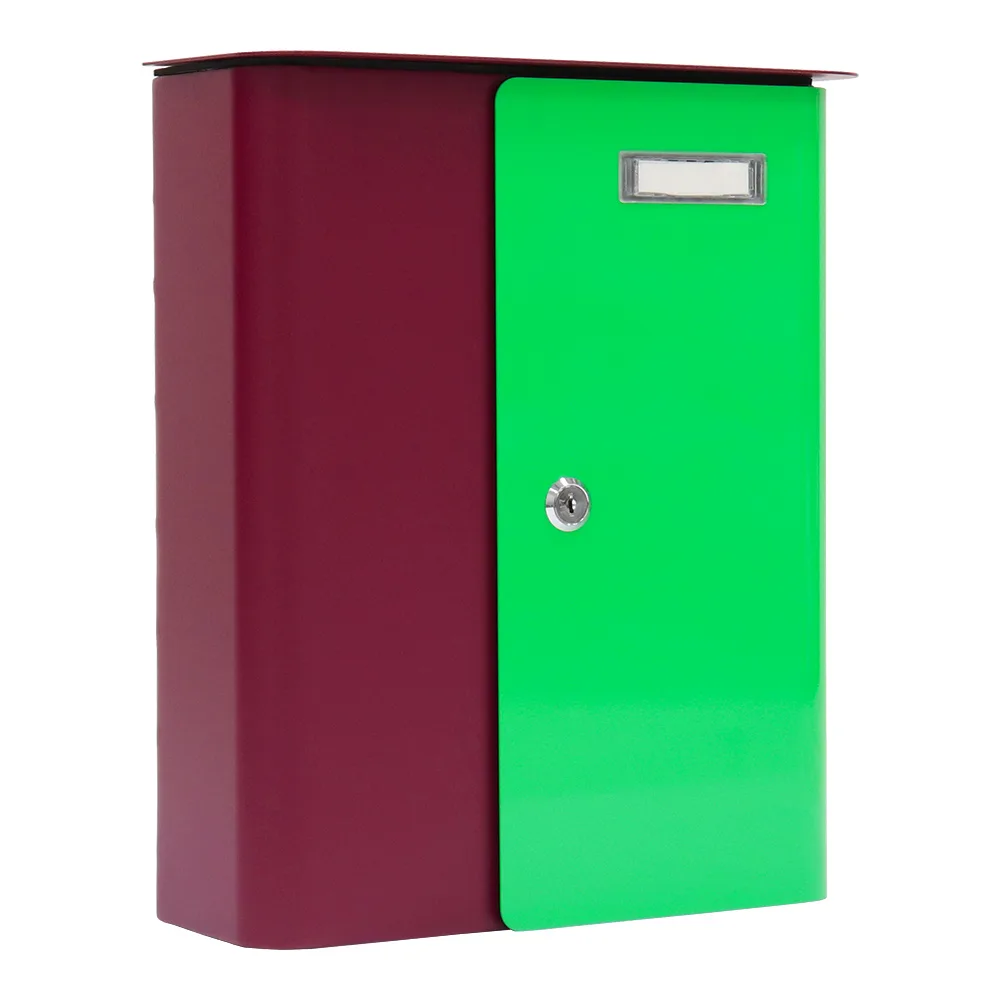 Rottner Briefkasten Splashy berry neongrün – Ansicht 1
