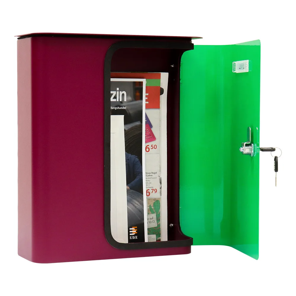 Rottner Briefkasten Splashy berry neongrün – Ansicht 3