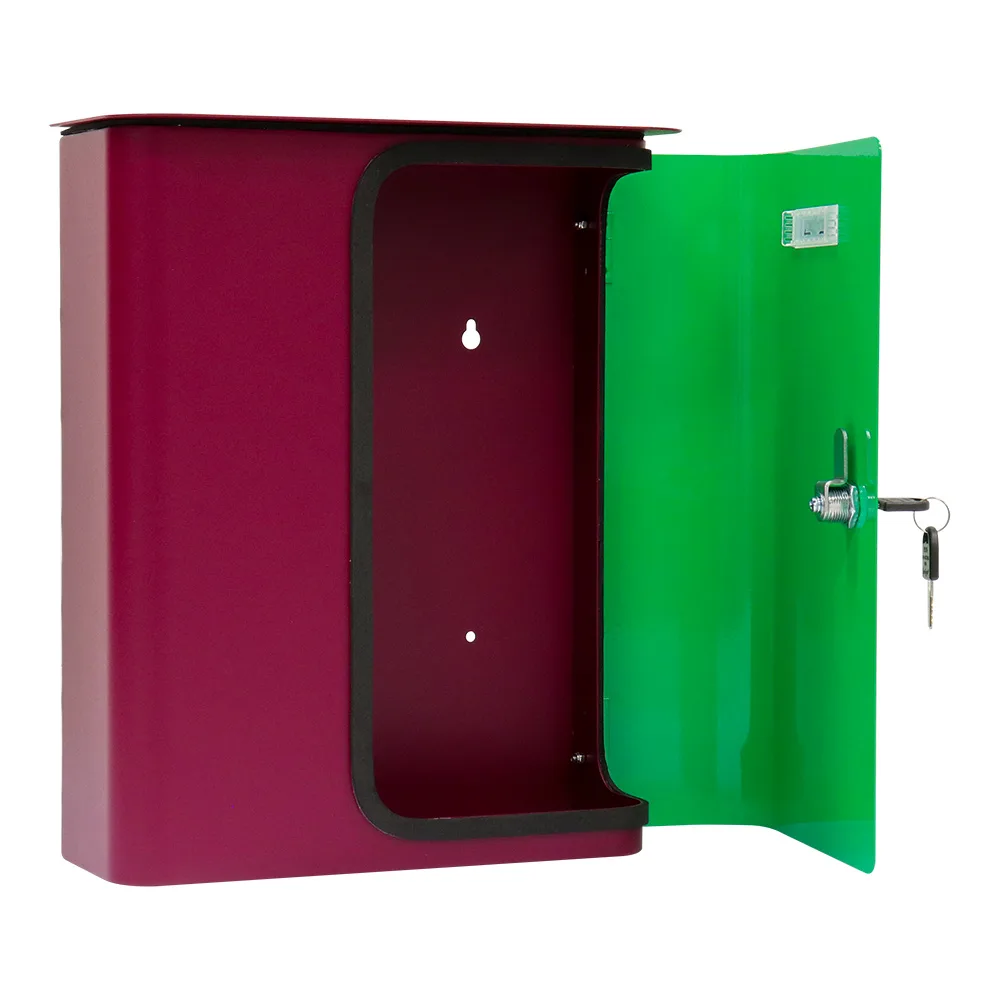 Rottner Briefkasten Splashy berry neongrün – Ansicht 4