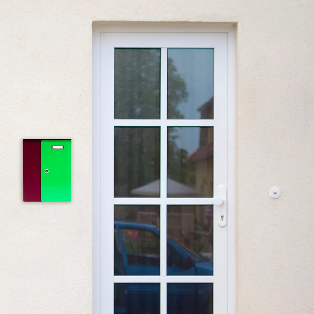Rottner Briefkasten Splashy berry neongrün – Ansicht 7