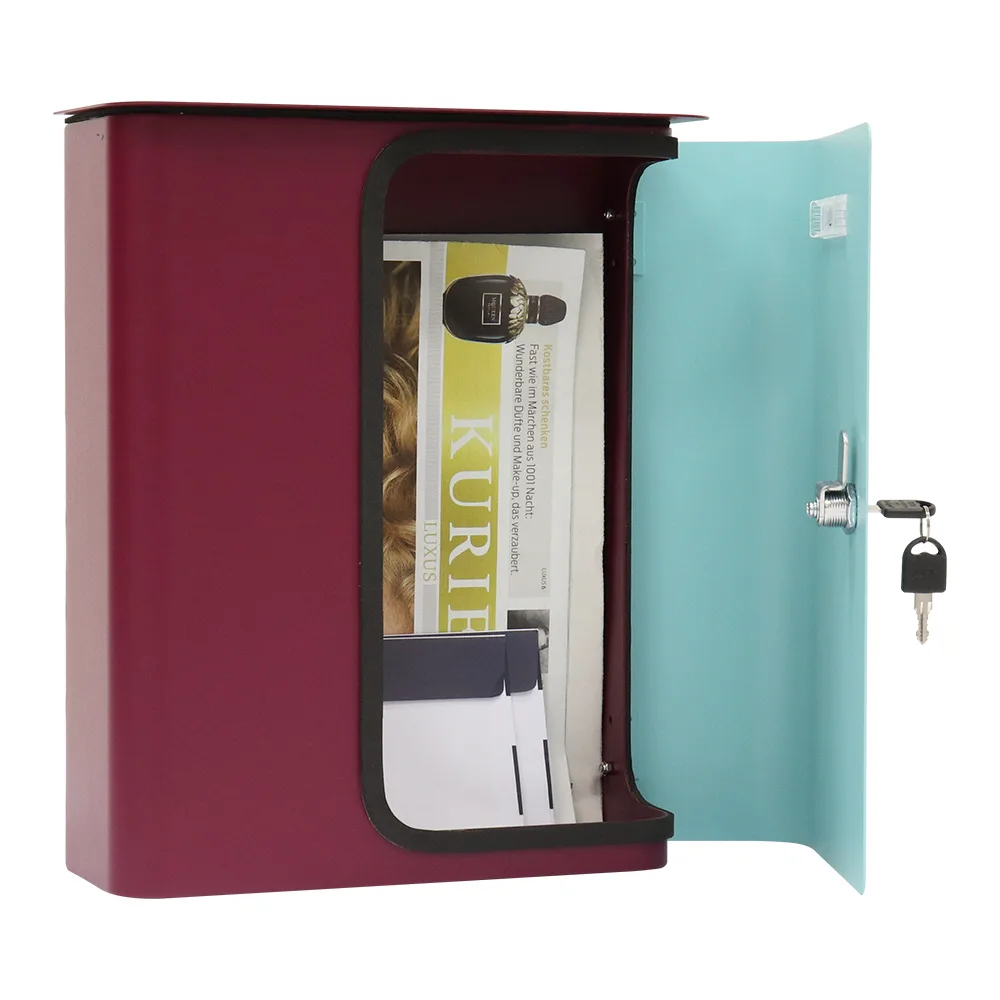 Rottner Briefkasten Splashy berry türkis – Ansicht 3