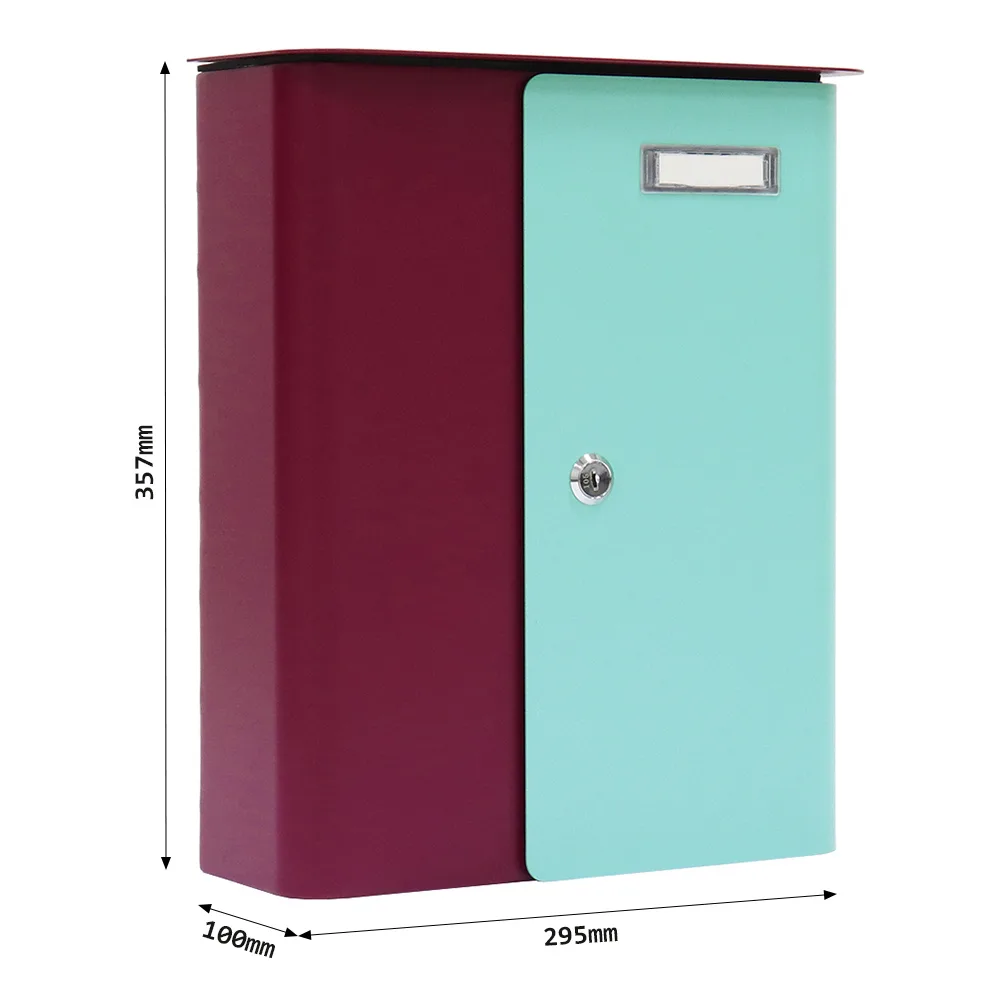 Rottner Briefkasten Splashy berry türkis – Ansicht 5