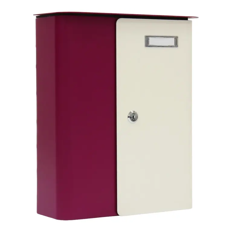 Rottner Briefkasten Splashy berry weiß – Ansicht 1