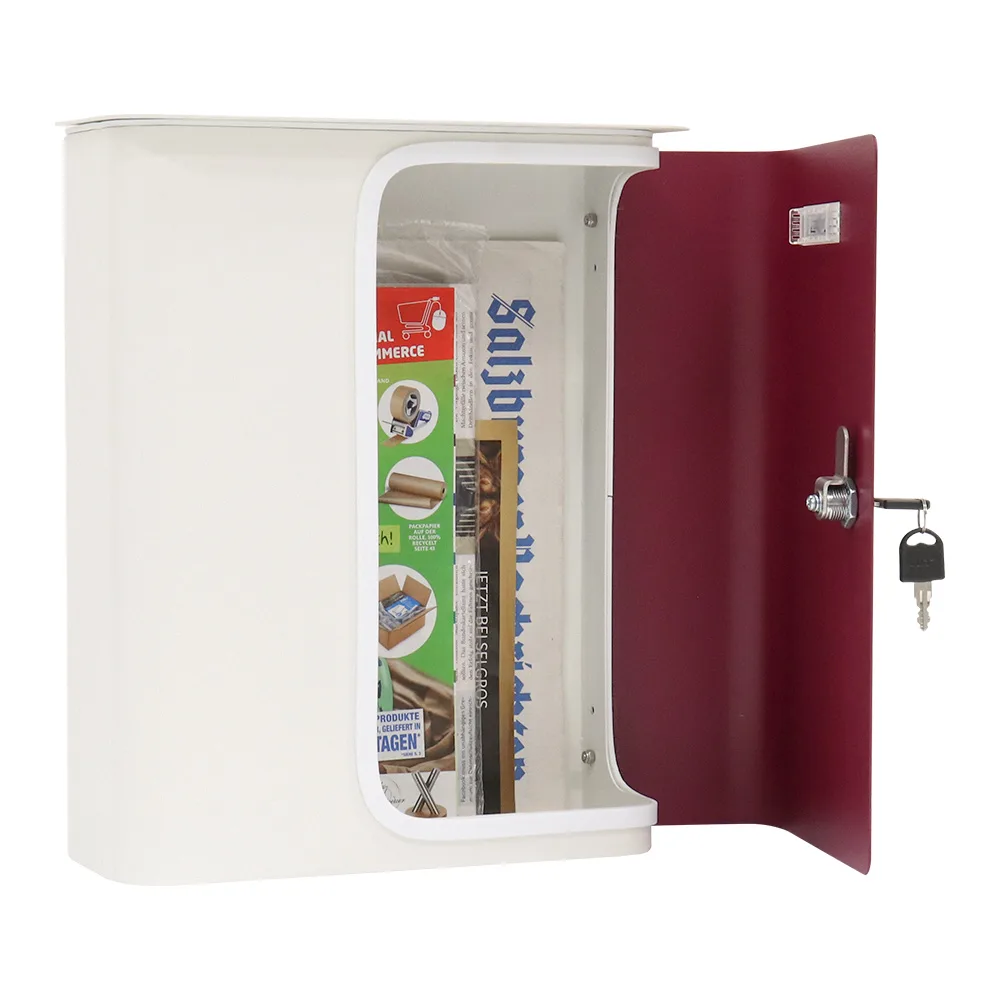 Rottner Briefkasten Splashy weiß berry – Ansicht 3