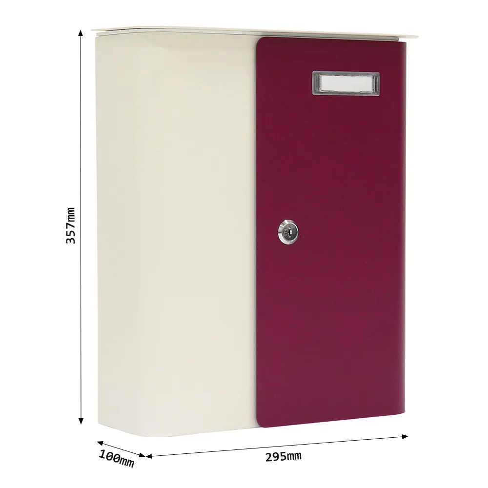 Rottner Briefkasten Splashy weiß berry – Ansicht 5
