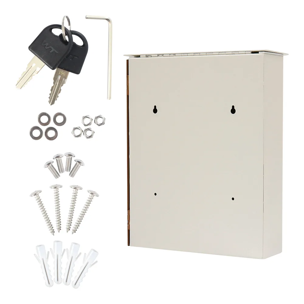 Rottner Briefkasten Splashy weiß Holzoptik – Ansicht 6
